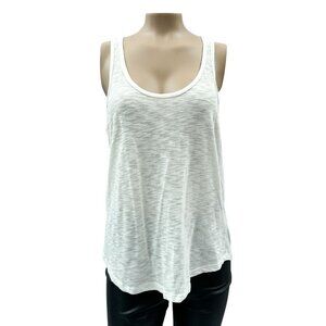 H&M Basic Womens White Racerback Tank Top Lightweight Sleeveless Workout Gym S